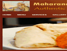 Tablet Screenshot of maharanaindiancuisine.com